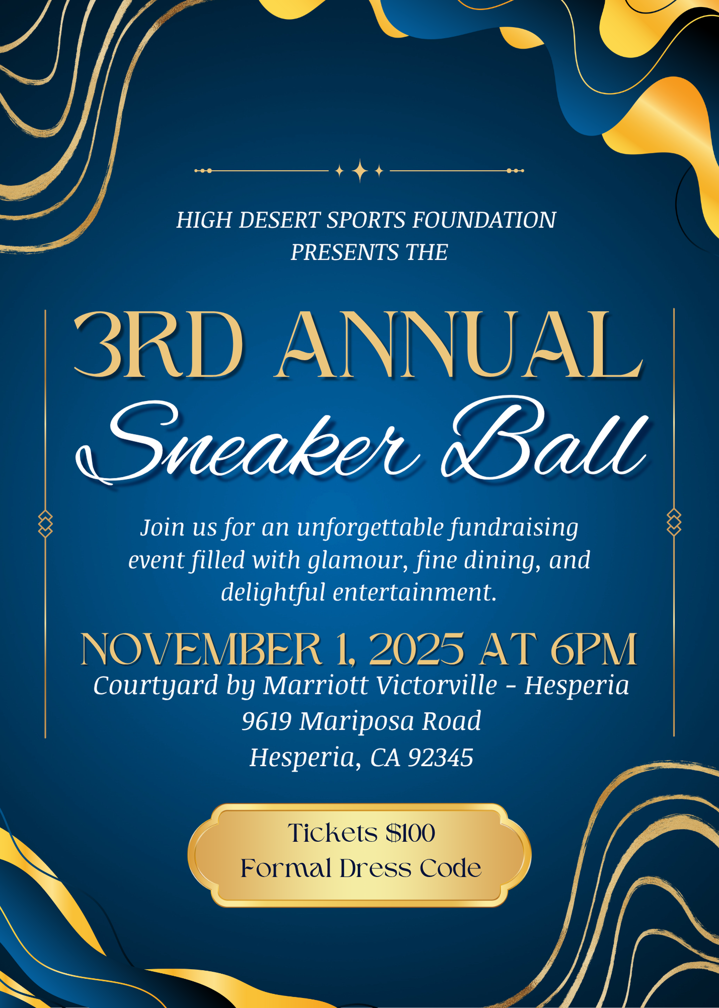 3rd Annual Sneaker Ball Invitation